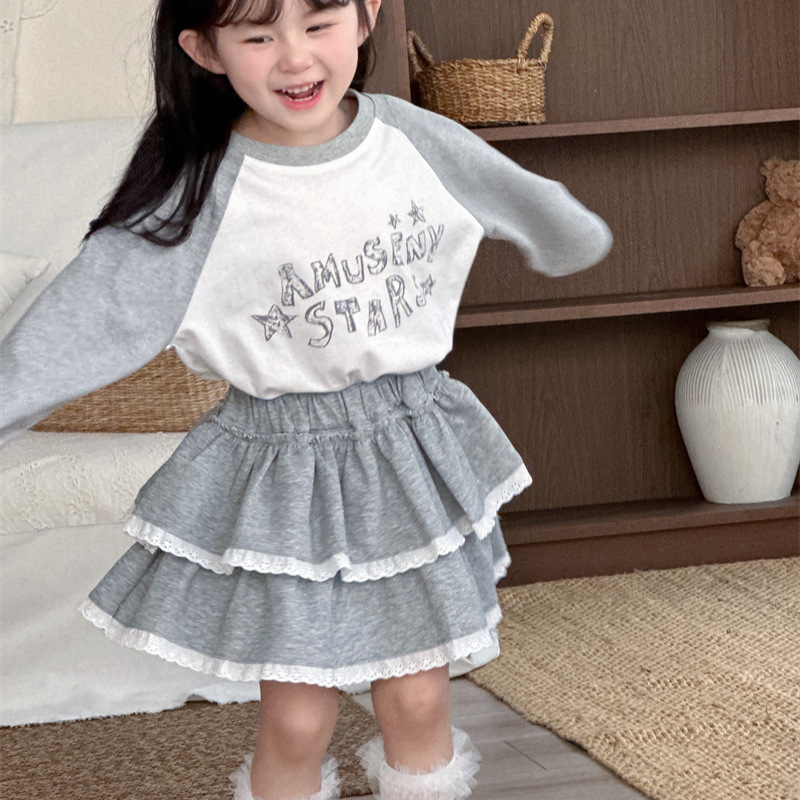 Baby Products Korean - 2026 Frühling und Sommer Neuheiten Kinder-Lotusblatt-Rock
