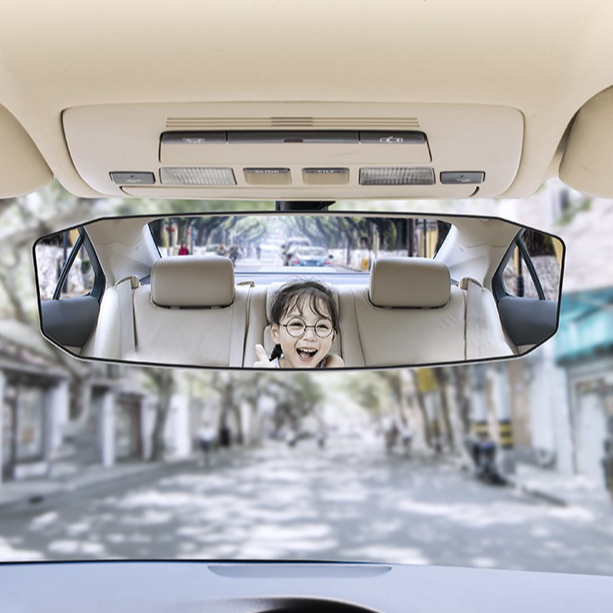 Infant Car Seat Cover - Auto-Rückspiegel Weitwinkel Konvex Blendschutz Große Sicht