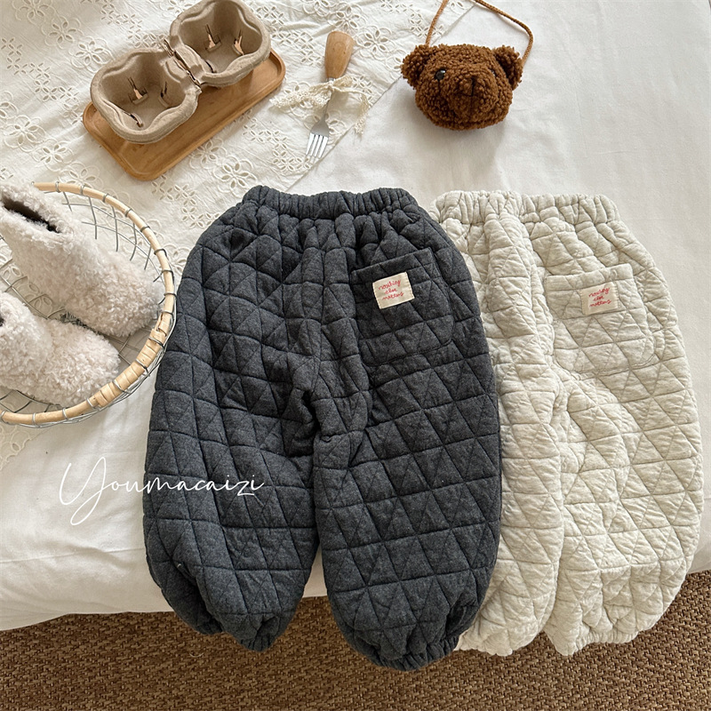 Baby Products Korean - 2025, Winter-Neues Produkt für Kinder, Diamantgitter-Baumwoll-