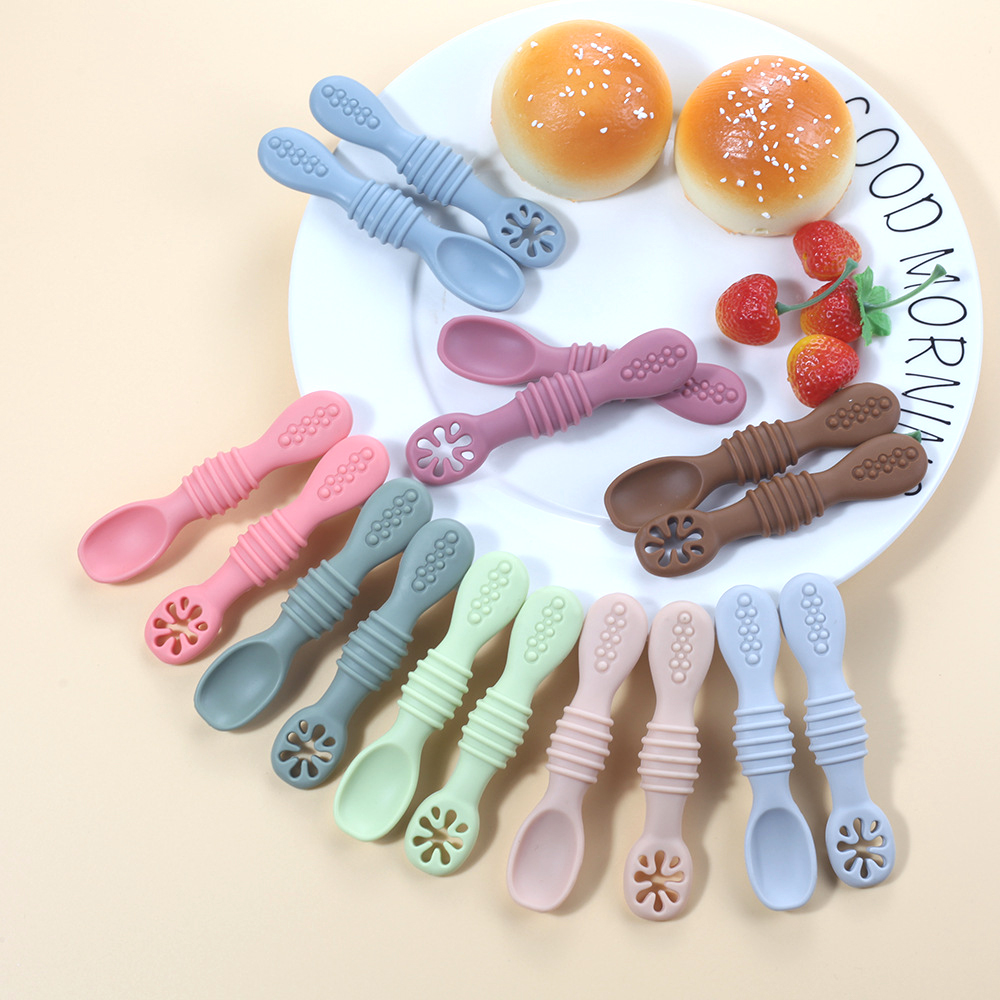 Baby Led Weaning Set - 2PCS Nette Baby Lernen Löffel Utensilien