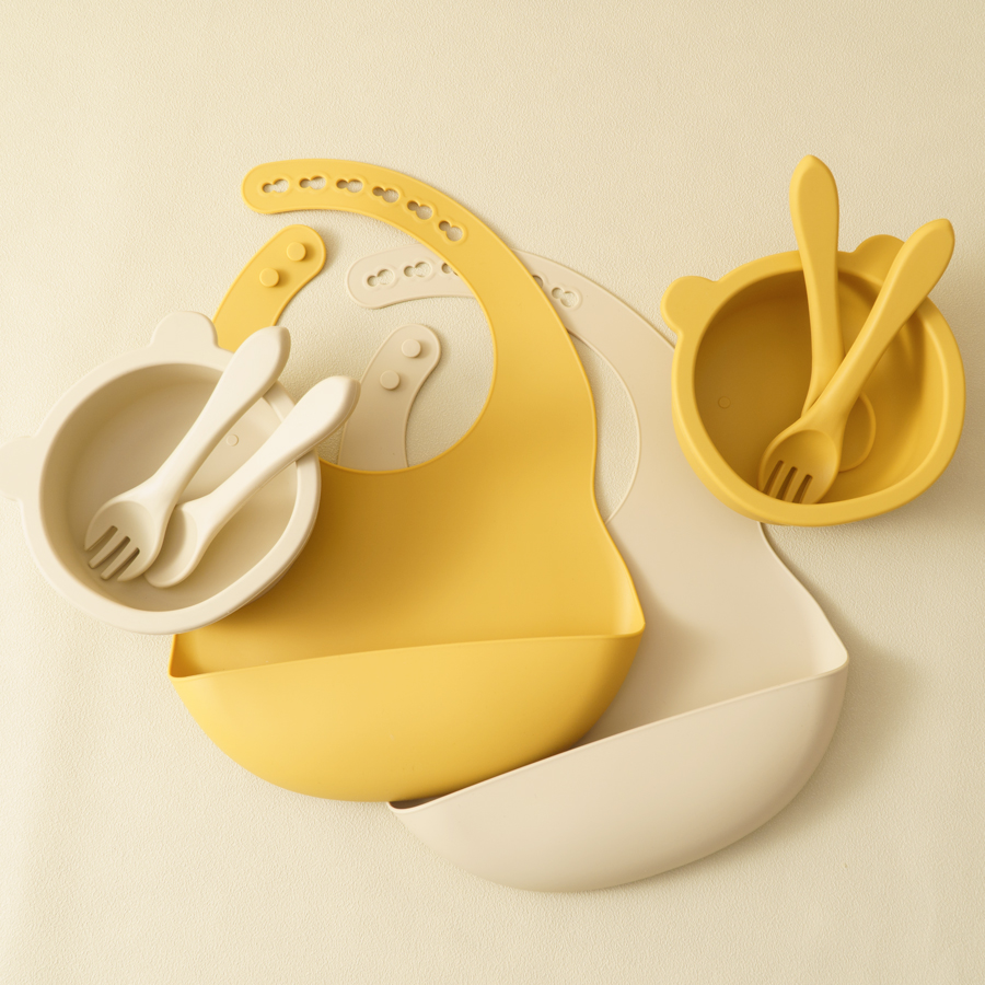 Baby Led Weaning Set - Großhandel Silikon Kinder Geschirr Baby Fütterung