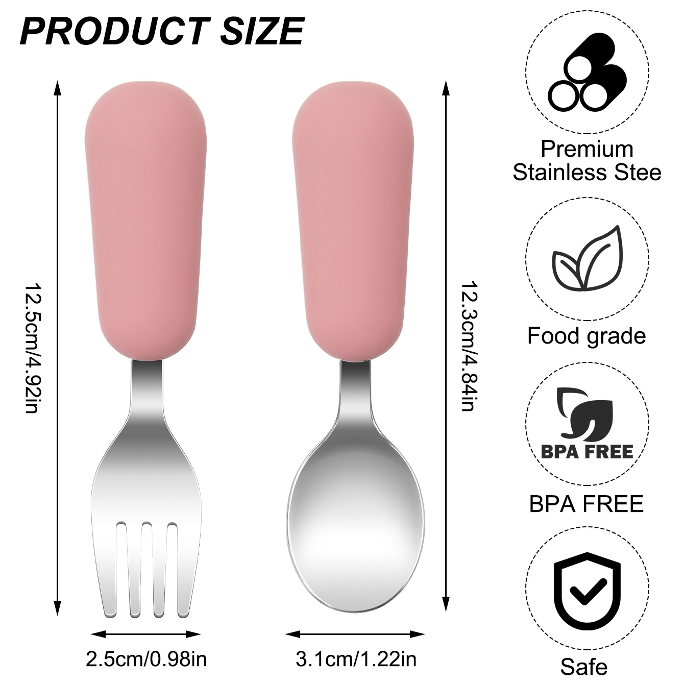 Farbe Kinder 2PCS Edelstahl Ga – Baby Led Weaning Set Bewertung und Preis