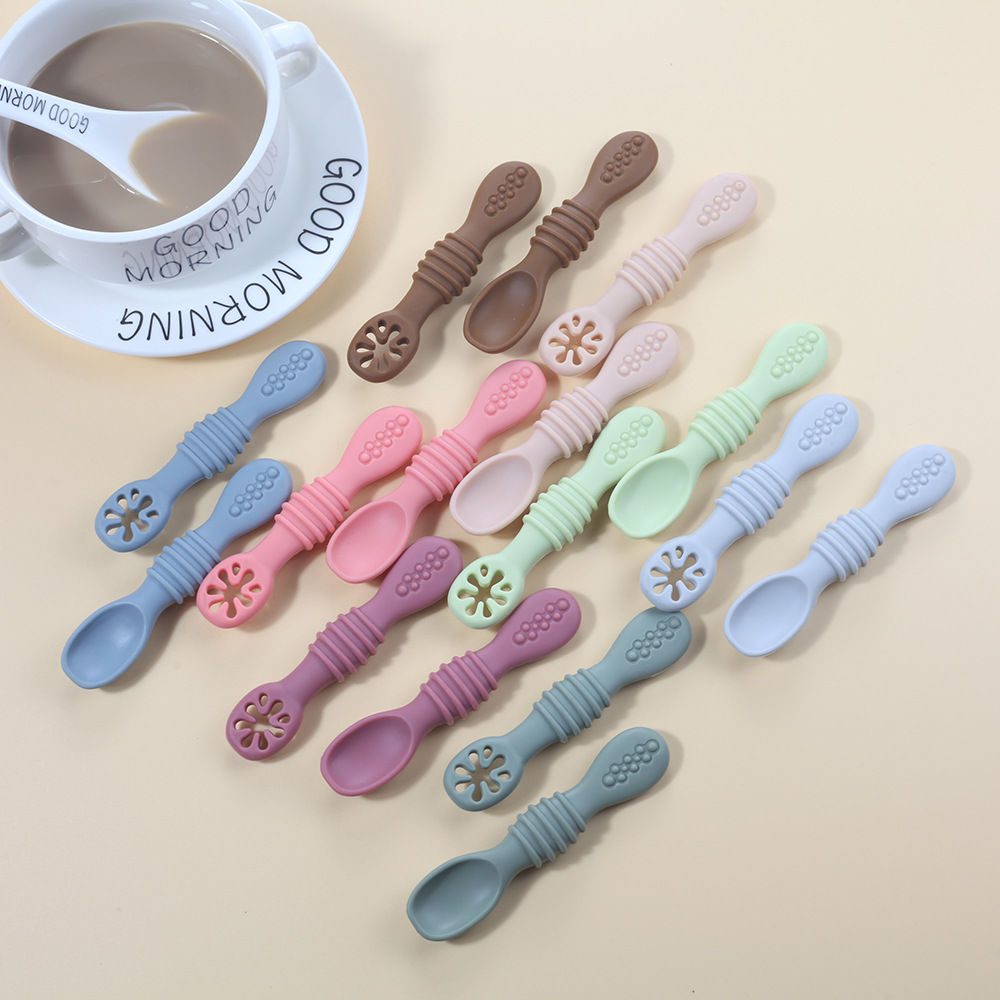2PCS Nette Baby Lernen Löffel  – Baby Led Weaning Set Bewertung und Preis